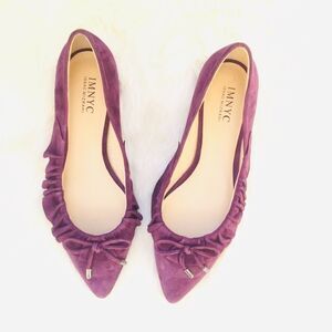 ImNYC Isaac Mizrahi suede flats